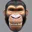 Placeholder: 3d Ape smiling