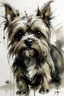 Placeholder: Yorkshire terrier in the style of Willem Haenraets, Yoji Shinkawa, Guy Denning, Florian Nicolle