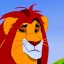 Placeholder: Lion King Animation OC Loca male lion triangular face shape hooked black nose tip