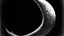 Placeholder: In the moon's waning moments, its diminishing crescent shape transforms into a keen-edged, predatory form, like the jaws of a cosmic entity, pencil drawing