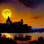 Placeholder: Drawing of 'Medieval Romanian Castle',bats,mountain,lake,full moon, by gaston bussiere, greg rutkowski, yoji shinkawa, yoshitaka amano, tsutomu nihei, donato giancola, tim hildebrandt, oil on canvas, cinematic composition, extreme detail,fit full head inside picture,16k