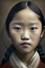 Placeholder: portrait of a chinese girl 11 years old, modern photography