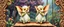 Placeholder: sacred geometry embroidered patterns, two totally symmetric fluffy angel gremlin slug nice cheerleader singing on ornate carved bridge in garden , full body portrait T-pose strong aura, oil painting and air brush, in swing net