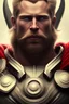 Placeholder: Thor, brutal face, portrait, 8k, finely detailed, photo realistic, hr gigerart trending on Artstation