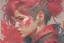 Placeholder: beautiful punk girl, hyper detailed, intricately detailed, illustration by <kilian eng> <Yoji Shinkawa>, darkred tones,