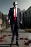 Placeholder: Ultra realistic image night, Donald trump zombie, zombie performance, skull, blood, torn arm, night, walking twisted, waist up view, the walking dead style, dark ambient, highly detailed, White House background, concept art, unreal engine 5, ray tracing, RTX, focal lighting, ultra detail, volumetric lighting, 3d, finely drawn, high definition, high resolution.