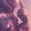 Placeholder: LOVING, MOTHER ALIEN, CLOSE UP, FACE, cinematic lighting, 4k, 8k, octane render, digital concept art, ambient lighting, PINK, MOUNTAINS SUNSET