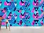 Placeholder: wallpaper triangles technologie blue pink minimalist