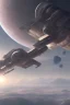 Placeholder: science fiction space station, detailed matte painting