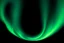 Placeholder: graphic shape of the aurora borealis with bottom edge resemblance to a bird of prey in flight. smooth vector on black