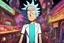 Placeholder: Rick in 8k realistic anime drawing style, Rick and morty world, close picture, neon, intricate details, highly detailed, high details, detailed portrait, masterpiece,ultra detailed, ultra quality