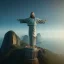 Placeholder: Christ the Redeemer, spring, flying birds, unreal engine 5, cinematic lighting, realistic, hyper detailed, 8k, octane render, cinema 4d