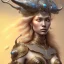 Placeholder: ssango fantasy, fantasy magic, intricate, sharp focus, illustration, highly detailed, digital painting, concept art, matte, artgerm and paul lewin and kehinde wiley, masterpiece silver elephant head bronze Asian African girl nice breast Afo hair turquoise golden waves