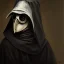 Placeholder: A portrait of a plague doctor, art by Satoshi Nakamoto trending on artstation