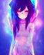 Placeholder: Anime girl, anime style, concept art, artstation, muted colors, cool colors , cyberpunk, colorful bismuth crystal colors, hyper details, exquisite and gorgeous