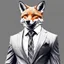 Placeholder: Illustrative sketch of a image of an humanoid fox, suit and tie, arte lineal ultra quality, 8k