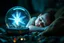 Placeholder: sleeping close to an orb containing a plasma manta ray vampire in the style of Fallout 4 , bokeh like f/0.8, tilt-shift lens 8k, high detail, smooth render, down-light, unreal engine, prize winning