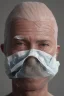 Placeholder: a dramatic 8k image of a person with a plastic covering the face, struggling to breath and trying to break free as it s tighly pulling over the face, chaos80