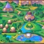 Placeholder: Village in the cosmos in pokemon style