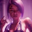 Placeholder: Tila tequila in a dress with tattoos cyberpunk very detailed cinematic unreal engine photo realistic