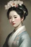 Placeholder: an absolutely gorgeous Japanese female, oil painting by Gilbert Stuart