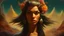 Placeholder: beautiful girl ,mugshot, Planet of the Vulcans, multicolored, large, floral designs, atmospheric, beautiful, oil painting by Frank Frazetta, 4k UHD, Photorealistic, professional quality