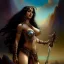 Placeholder: ultra detailed portrait of beautiful Dejah Thoris wearing armor, extremely detailed digital painting, in the style of Luis Royo and A.J. Manzanedo and FRANK FRAZETTA and Earl Norem and fenghua zhong and ruan jia and jeremy lipking and peter mohrbacher, mystical colors, rim light, beautiful lighting, 8 k, stunning scene, raytracing