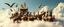 Placeholder: chess board full of animals instead of pieces, clouds under board, noah and the ark, greek pantheon