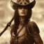 Placeholder: best quality, realistic lighting, masterpiece portrait of Penélope Cruz, details, light dusting of freckles, cowboy shot from above, simple chain hauberk, warhammerVector art matte painting digital illustration 3D shading CryEngine Behance HD 3Delight