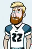 Placeholder: Tim Ream American football player cartoon 2d