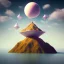 Placeholder: 100mm photo of isometric floating island in the sky, surreal cow with jewels, intricate, high detail, behance, microworlds smooth, macro sharp focus, centered