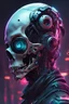 Placeholder: race skull cyberpunk