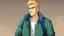 Placeholder: George is estimated to be 28 years of age (as of Broken Sword 4). His trademark appearance consists of blond hair, cut short in the back but left long in the front, as well as jeans with incredibly deep pockets and a blue-green jacket over a white t-shirt.