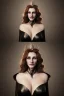 Placeholder: Julia Roberts as evil queen in black leather gown, evil, busty, cleavage, curvy, angry, stern look. character design by cory loftis, fenghua zhong, ryohei hase, ismail inceoglu and ruan jia. unreal engine 5, artistic lighting, highly detailed, photorealistic, fantasy