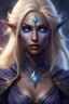Placeholder: masterpiece, expressive eyes, perfect face, fantasy female drow wizard, blonde hair, 4k
