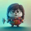 Placeholder: tiny cute {harry potter} toy, standing character, soft smooth lighting, soft pastel colors, studio ghibli background, skottie young, 3d blender render, polycount, modular constructivism, pop surrealism, physically based rendering, square image