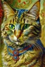 Placeholder: Portrait of a cat by Louis wain