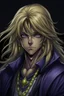 Placeholder: Portrait of Marik Ishta, from Yu Gi Oh anime, dark style