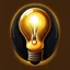Placeholder: lightbulb game stylized, no background