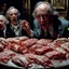 Placeholder: Spooky, ultra realistic distress e in particolare ultra realistic, pieces of meat, silver organic palen ail dynamic, anguish, excited and lively scene, hypermaximalist figures, stb, Creepy the Ring Alfred Hitchcock, Sam Raimi, insanely detailed, sinister, John Carpenter, Dario Argento, ornate