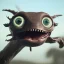 Placeholder: Surreal realistic plastic monster cute with multiple big eyes detailed