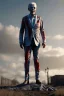 Placeholder: Ultra realistic image, joe biden zombie, zombie performance, suit, skull, blood, torn arm, night, walking twisted, waist up view, thriller style, dark ambient, highly detailed, White House background, concept art, unreal engine 5, god rays, ray tracing, RTX, focal lighting, ultra detail, volumetric lighting, 3d, finely drawn, high definition, high resolution.