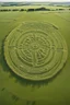 Placeholder: Crop circle formation near stone henge