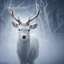 Placeholder: the most stunning, beautiful portrait of a white stag in a winter landscape, mystical, high-quality, ultrafine-detail, flickering light, mist, 8k resolution, 3d octane render, digital art, detailed matte, brian froud, howard lyon, selina french, anna dittmann, annie stokes, lisa parker, greg rutowski,