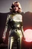 Placeholder: Ultra Realistic retro sci-fi portrait image from 1960, New York, spaceship, sweet young Jane Fonda, tight latex suit, weapon, fighting stance, soft color, highly detailed, unreal engine 5, ray tracing, RTX, lumen lighting, ultra detail, volumetric lighting, 3d, finely drawn, high definition, high resolution.