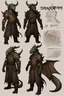 Placeholder: a dragonborn OC reference sheet