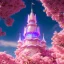 Placeholder: Blue cristal tower in a flowery countryside, glitter pink in a galactic ambiance, delicate colors in the foreground, full of details, smooth, light effect，vaporwave colorful, smooth, extremely sharp detail, finely tuned detail, ultra high definition, 8 k, unreal engine 5, ultra sharp focus