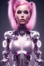 Placeholder: cyborg, pink hair, sexy, perfekt, real, dream