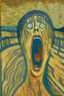 Placeholder: The Scream in Gustav Klimt style