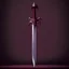 Placeholder: burgundy sword with spikes